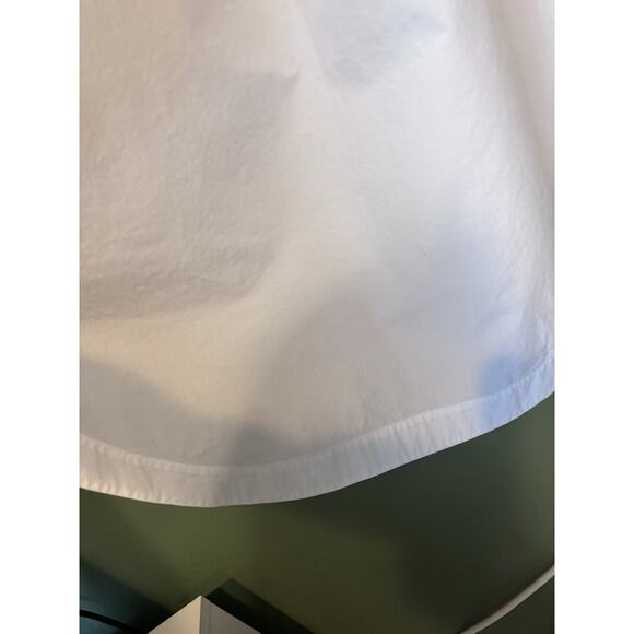 Anthropologie Maeve The Soren Poplin Cotton Midi Shirt Dress White Size XL - Picture 9 of 10